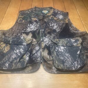 Cabela's Mossy Oak Camouflage Turkey Dove Hunting Vest Multiple Pockets Size 3XL